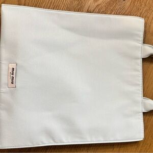 Miu Miu baby blue Beauty Tote
